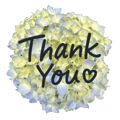 Flowers and Thank You Sticker Set