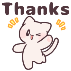 Cheerful cat Sticker!