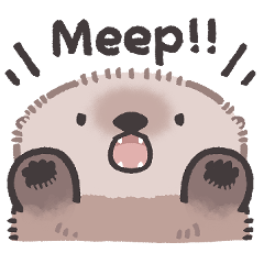 ぽてぽてラッコの日常スタンプ