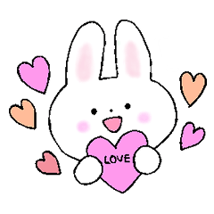 ふわふわうさぎ　もこたん＆わん君