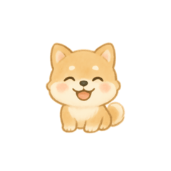 豆柴こまめちゃんの日常スタンプ