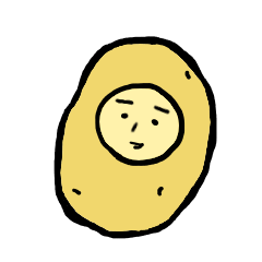 Japanese potato character's sticker