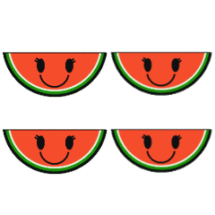 ขยับได้! สติ๊กเกอร์แตงโมจังใน LINE