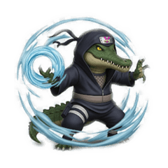 ずーっと使える忍者ワニ3Dアニメ風 - LINE スタンプ | LINE STORE