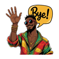 レゲエ・ムード・ステッカー