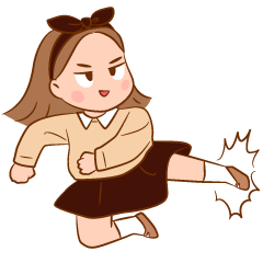 คะน้า : ทำงานจ้า (ไม่มีคำพูด)