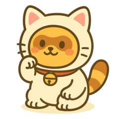 Fluffy Nyantanu Cozy Costume Stickers