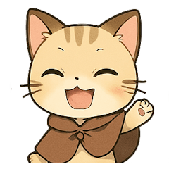 Cat wearing a poncho