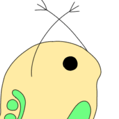 おっきいミジンコスタンプ