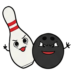ゆるかわボウリングの日常スタンプ
