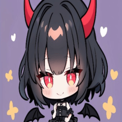 Devil girl Sticker without text