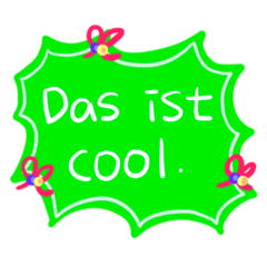German message sticker