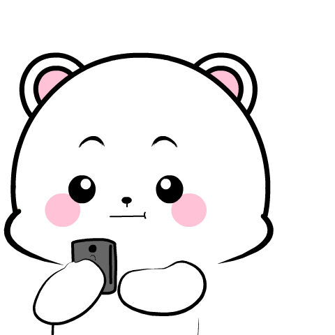 Lovely White Bear 15 : Pop-up stickers
