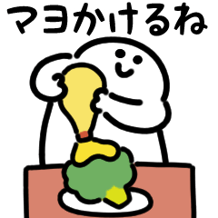 にっこりマンと野菜フルーツ（文字付き）