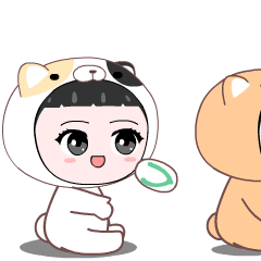 Calico Girl : Animated Stickers