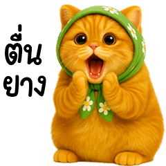 Orange Chubby Cat very cute