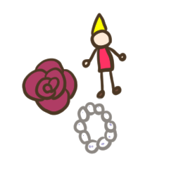 小人さんとミーちゃん ～6月誕生石＆花～