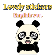 Lovely sticker panda