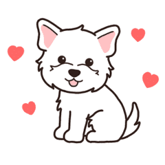 Dog sticker.#9 Westie