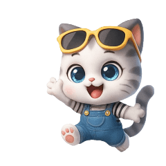 White and grey striped kitten: so cute