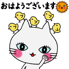 飛び出す！シンプルに感情を伝える猫のレト