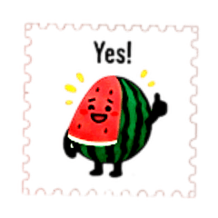 スイカのまるっと日常スタンプ