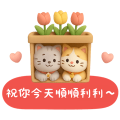 蓬鬆三貓組（繁體中文/台灣）