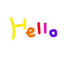 カラフル文字(日常で使える言葉)