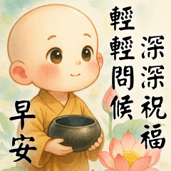 感恩小沙彌✩早安/午安/晚安實用大貼圖3✩