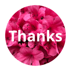 Flowers and Thank You Sticker Set2