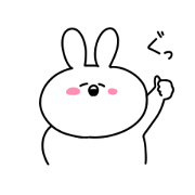 rabbit sticker USAGI