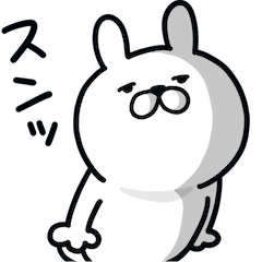 Pretty rabbit Sticker 11