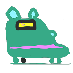 電車電光掲示板文字スタンプ