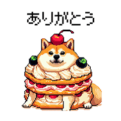 スイーツ太っちょ柴犬