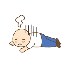 A collection of exhausted stickers No.1 – สติกเกอร์ LINE | LINE STORE