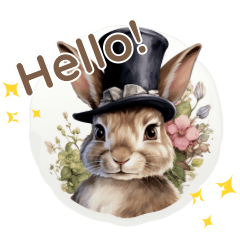 Charming vintage bunnies
