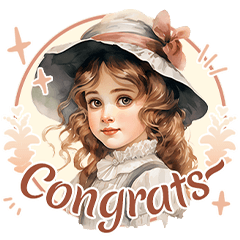 Sweet Girl from Victorian Days