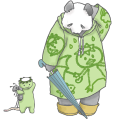 パンダとコアリクイ♢感情を伝える