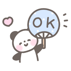 ゆるほわパンダ☆夏スタンプ