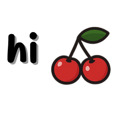 Cherry Sticker Chat English