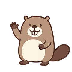 チーキービーバー君｜ゆる日常スタンプ