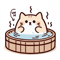 Bath Cat Oh,