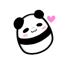 Panda like rice cake
