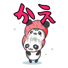 The Kae panda in strawberry.