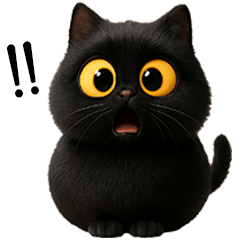 little black cat very cute [Tw]