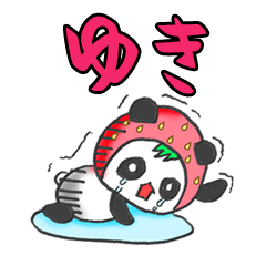 The Yuki panda in strawberry.