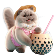 แมวเปอร์เซียตุ้ยนุ้ยน่ารักน่ากอด