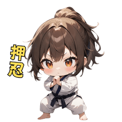 武闘魂の少女