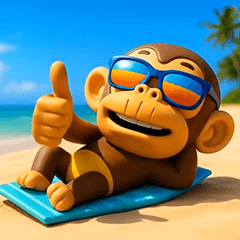 Funny Monkey summer 3D