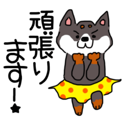 柴犬めいちゃんのニコニコスタンプ